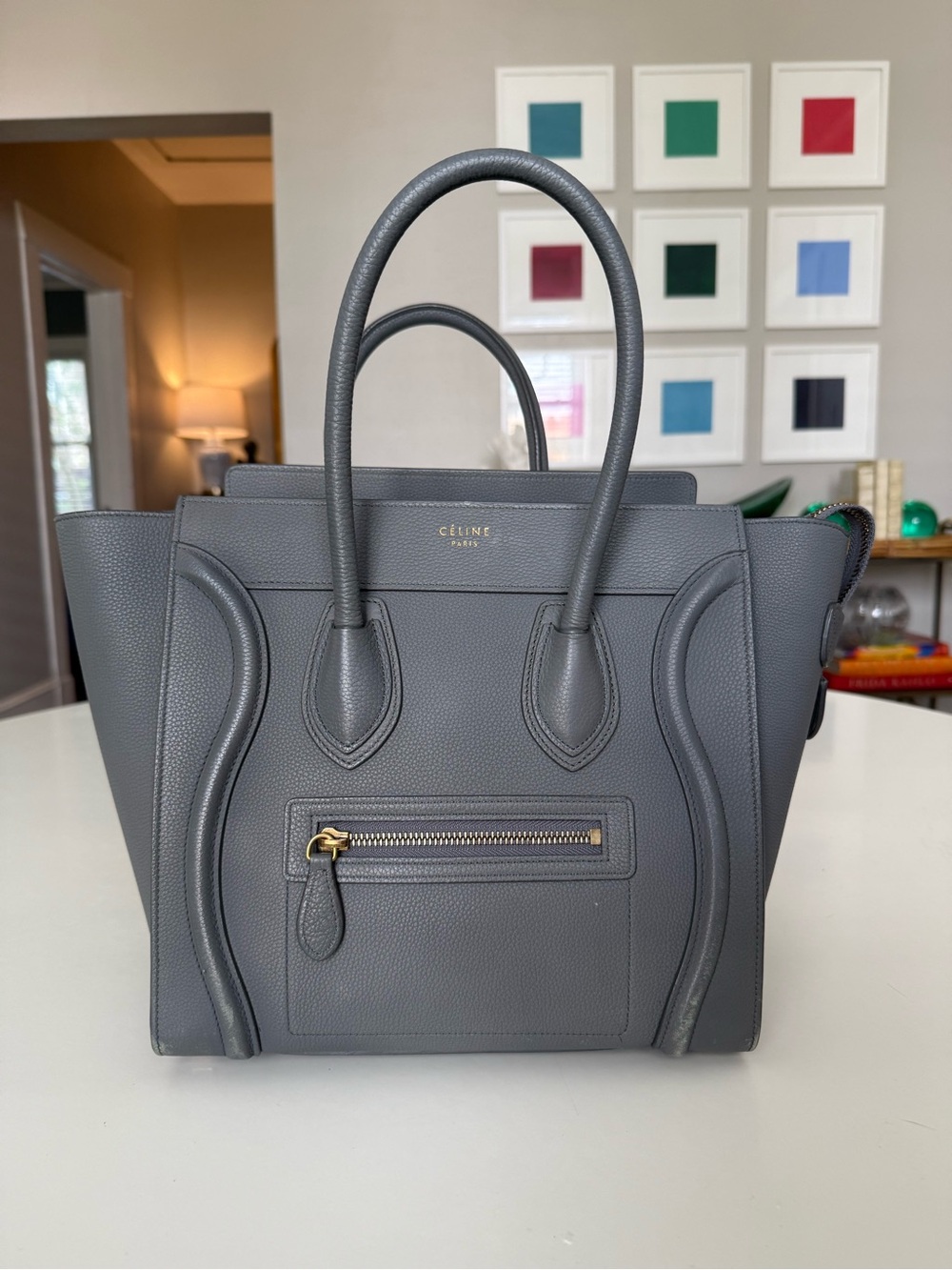 CELINE
Baby Drummed Calfskin Micro Luggage Tote - Picture 1 of 13